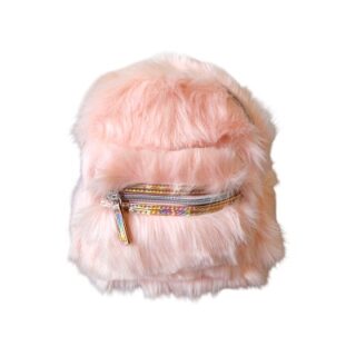 MOCHILA COLOR ROSADA DE PELUCHE 25 CM