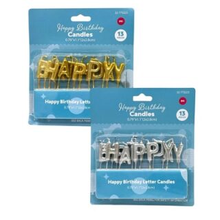 LETRAS DE VELA PARA CUMPLEAÑOS 13 PC