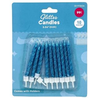 SET DE VELAS DE CUMPLEAÑOS 10 PC 9 CM