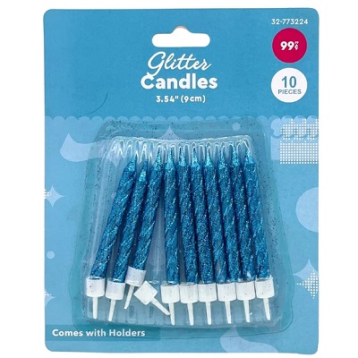 SET DE VELAS DE CUMPLEAÑOS 10 PC 9 CM