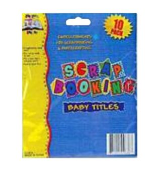 STICKERS SCRAP BOOKING BABY TITLES
