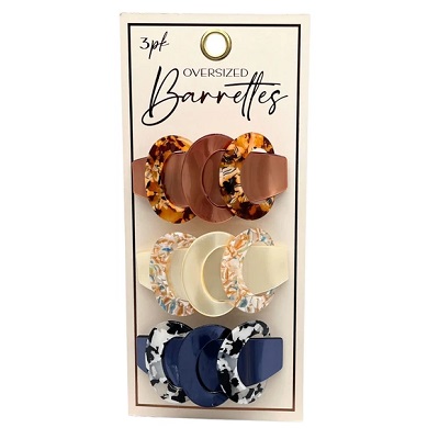 SET DE GANCHOS PARA PELO 3 PC