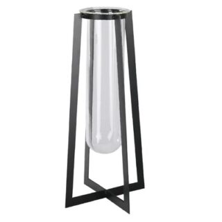 FLORERO CON VASO DE VIDRIO 40 X 12 CM