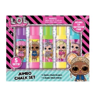 SET DE TIZAS JUMBO CON SOPORTE LOL O.M.G