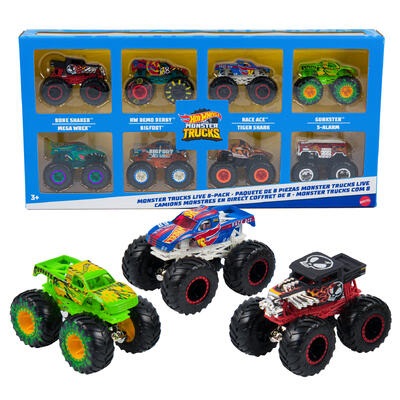 SET MONSTER TRUCKS HOT WHEELS 8 PC
