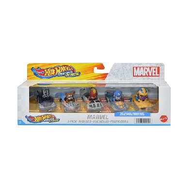 SET DE HOT WHEELS MARVEL 5 PC 5 X 4 CM