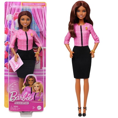 MUÑECA DE BARBIE CANDIDATA PRESIDENCIAL 29 X 8 CM