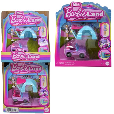MINI BARBIE LAND JEEP 3 PC