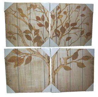 SET DE CUADROS DECORATIVOS 4 PC