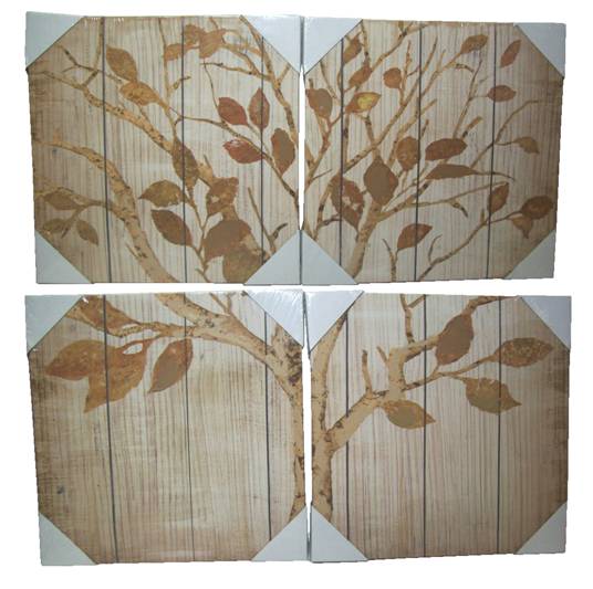 SET DE CUADROS DECORATIVOS 4 PC