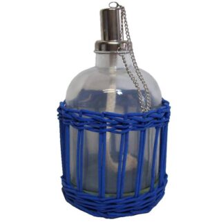 BOTELLA PARA LAMPARA CON ADORNO 22 CM