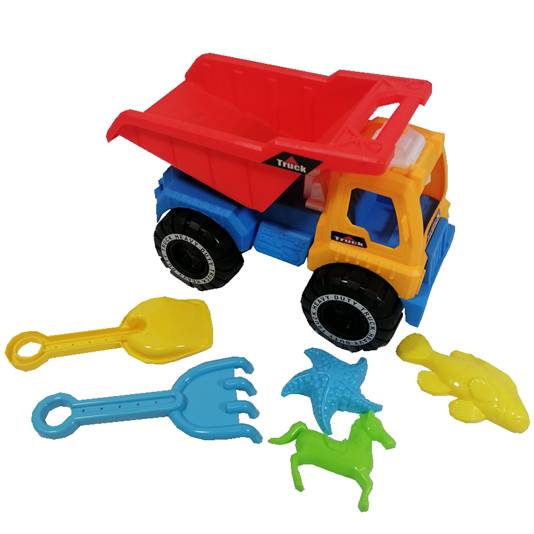 CAMION CON ACCESORIOS PARA PLAYA 22x14 CM