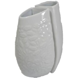 SET DE FLOREROS DE CERAMICA 2 PC 17 CM