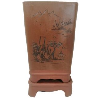 MACETA BONSAI DECORATIVO 17x23 CM CON BASE