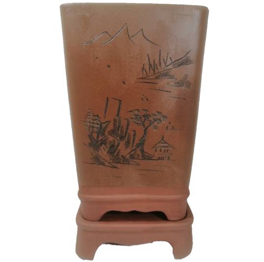 MACETA BONSAI DECORATIVO 17x23 CM CON BASE