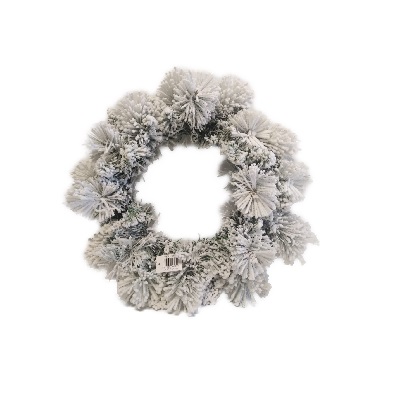 CORONA NAVIDEÑA DE NIEVE 50 CM