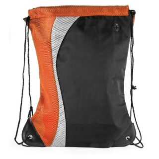MOCHILA DEPORTIVA CON CORDON NARANJA DE 44 X 30 CM
