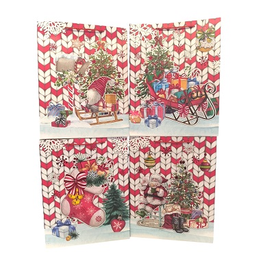 BOLSA DE REGALO NAVIDEÑA 31X40X12 CM DISEÑOS