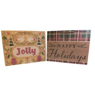 BOLSA DE REGALO NAVIDEÑA KRAFT 50.8X40.5 CM - DISEÑOS-