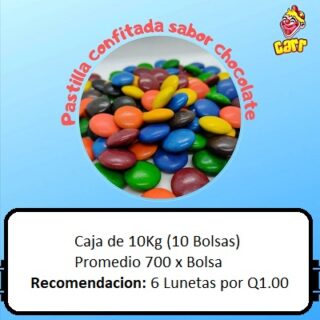 LUNETA DULCES SABOR CHOCOLATE 10 KG