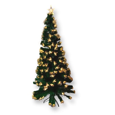 ARBOL NAVIDEÑO DE FIBRA OPTICA 210 CM