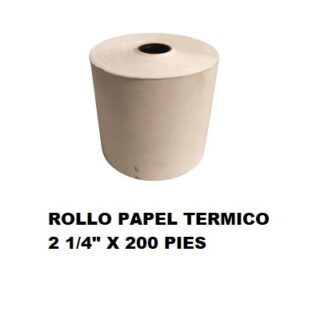 ROLLO DE PAPEL TERMICO 2 1/4 PULGADAS X 200 PIES