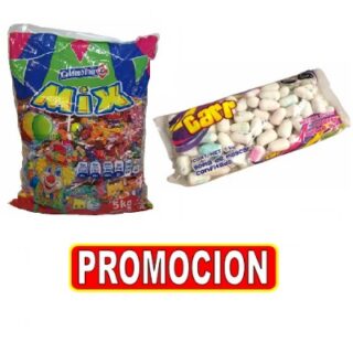 BOLSA DE DULCES 5KG Y BOLSA DE CHICLE BOMBIWEB 2.2 L