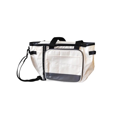 BOLSA TERMICA PARA 24 LATAS COLOR BLANCO