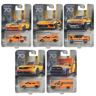 CAJA DE CARROS MATCHBOX 10 PC 70 ANIVERSARIO