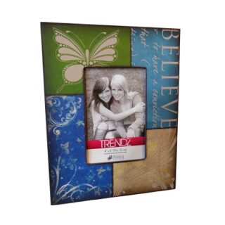 MARCO PARA FOTO COLOR CAFE DE MADERA 10 X 15 CM