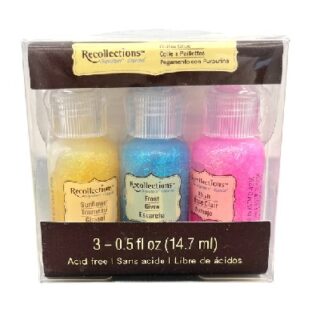 SET DE PEGAMENTO CON PURPURINA PASTEL 3 PC 0.5 OZ C/U