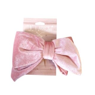 GANCHO PARA PELO CON MOÑO ROSADO