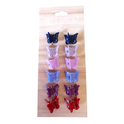 SET DE GANCHOS PARA PELO 12 PC