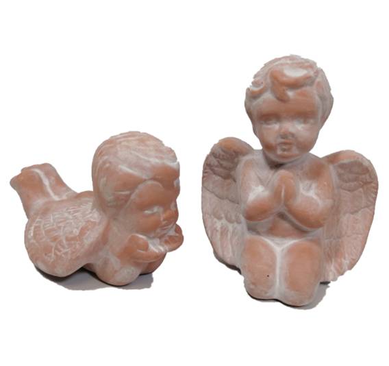 SET DE ADORNO PARA POCELANA 2 PC ANGELES