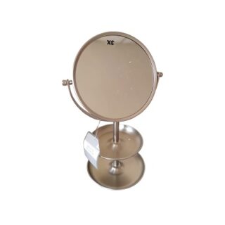 ESPEJO DE MESITA COLOR GRIS 33 CM