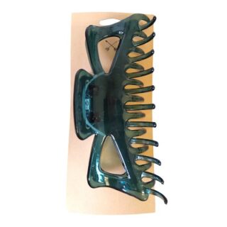 GANCHO PARA PELO COLOR VERDE 13 CM