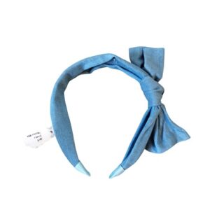 DIADEMA DE TELA COLOR AZUL 15 CM