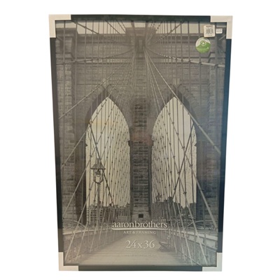 MARCO DECORATIVO CON MARCO NEGRO 60 X 91 CM