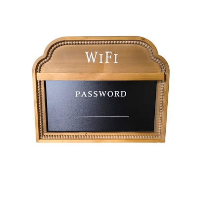 PIZARRA DE CONTRASEÑA WIFI 38*30 CM -BEE & WILLOW-