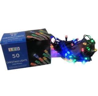 SET DE LUCES 50 LED NAVIDEÑAS 3 mts LINEALCOLORES