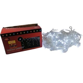 SET DE LUCES 100 LED NAVIDEÑAS 2 mts LLUVIA BLANCAS