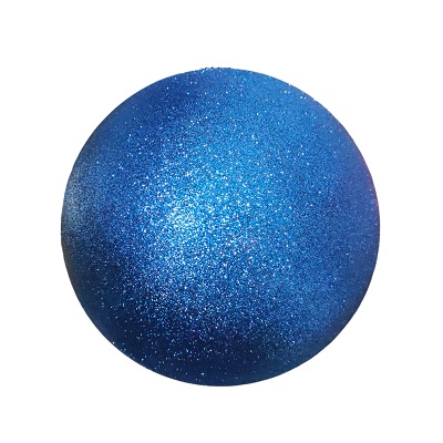 BOMBA NAVIDEÑA GRANDE COLOR AZUL 25 CM