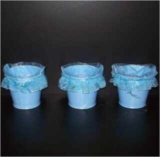 DECORACIONES PARA BABY SHOWER 6 PC AZUL Y ROSADO