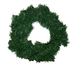 CORONA NAVIDEÑA VERDE PEQUEÑA 40 CM