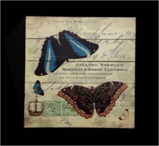 CUADRO DE MADERA PINTADA 16 X 16 PLG