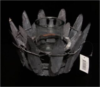 CANDELERO DECORATIVO CON VASO