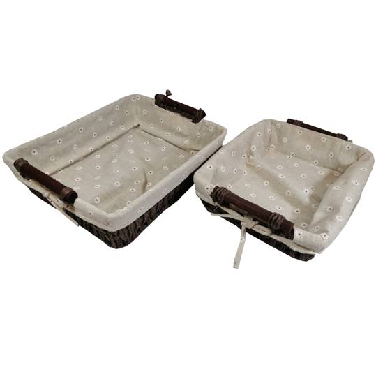 SET DE CANASTOS 2 PC 29x22x6 CM 32x25x8 CM