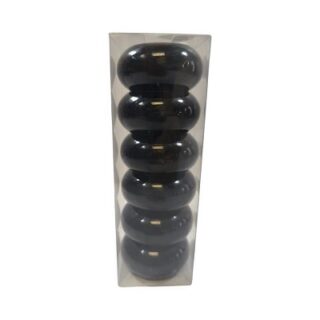 ANILLOS NEGROS PARA SERVILLETA 6PC
