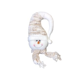 PELUCHE DE ROSTO DE MUÑECO DE NIEVE 27 CM