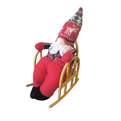 PELUCHE DE SANTA CLAUS CON SILLA MESEDORA
